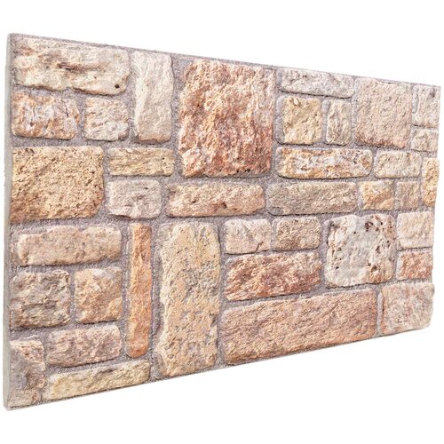  Zidne panele 10 pcs Svijetlo smeđa i bijela 100 x 50 cm Slike