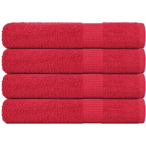 vidaXL Brisače za savno 4 kos rdeča 80x200 cm 360 g/m² 100% bombaž Cene
