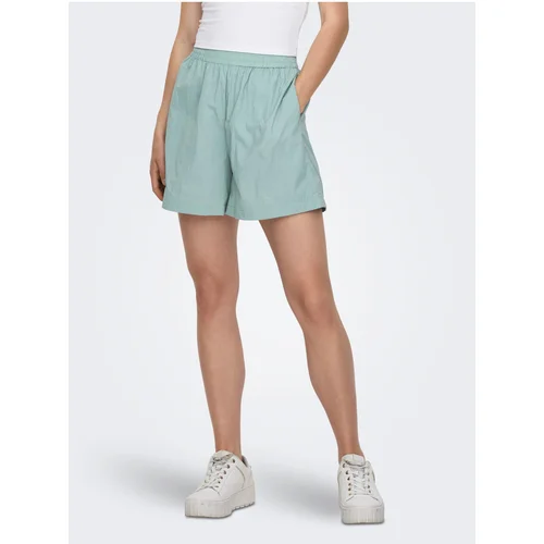 Only Light Green Womens Rustling Shorts Nellie - Women