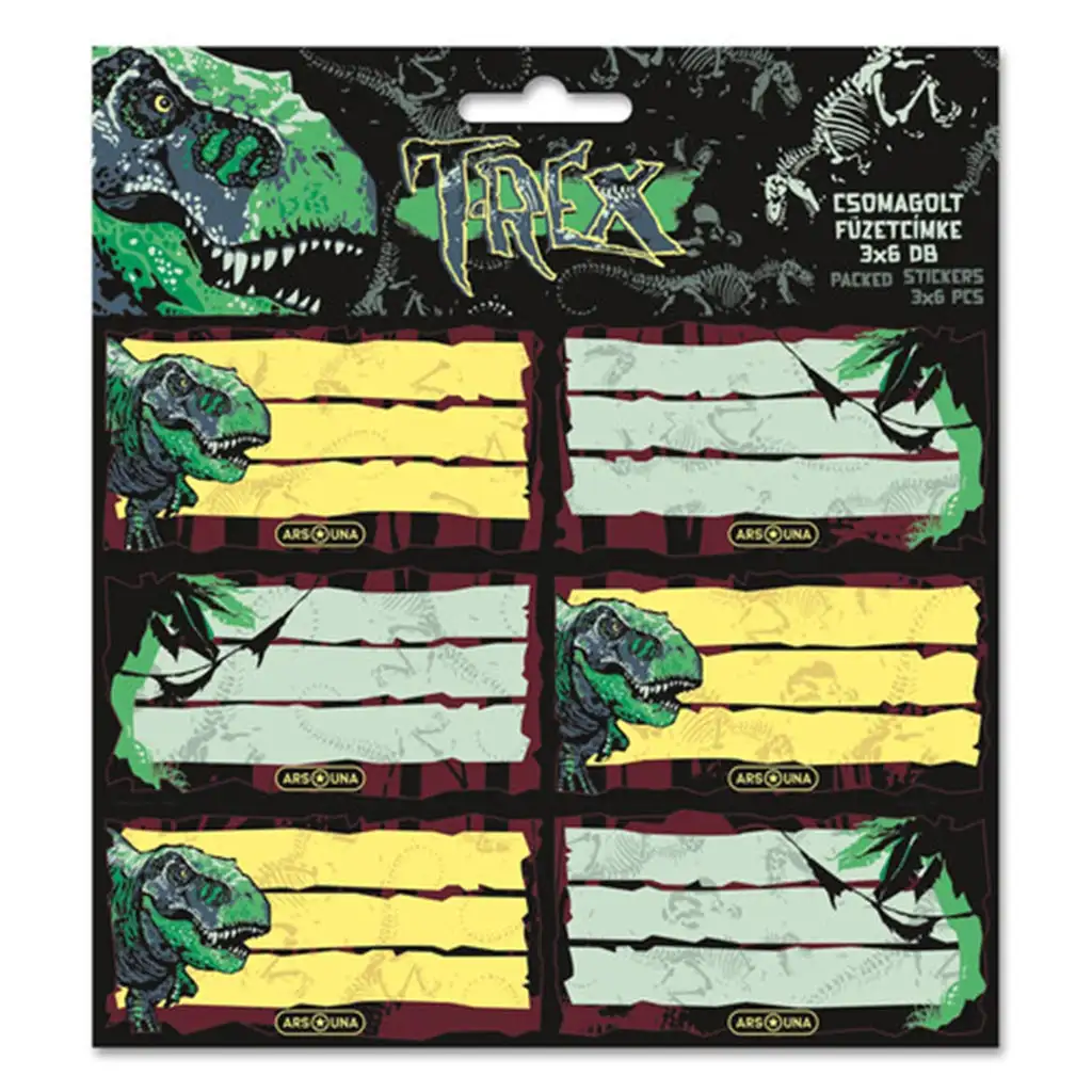 Ars Una t-rex pakirane bilježnice 3x6 komada Cene