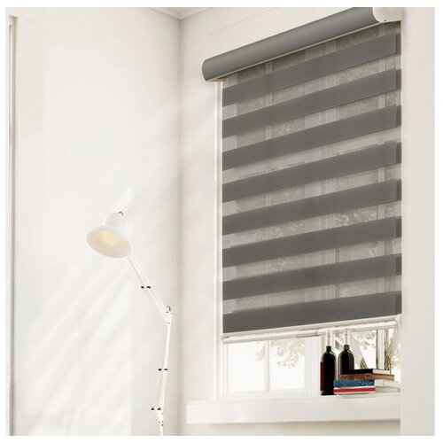  Rolo zavjesa zebra 150x180 TAMNO SIVA Cijene