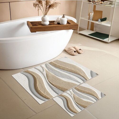 Foutastic bež kopalni&amp;scaron;ke preproge v kompletu 2 ks 60x100 cm &amp;ndash; Slike
