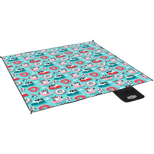 Nils Camp Prostirka 200 x 200 cm za piknik ili igru u prirodi Slike