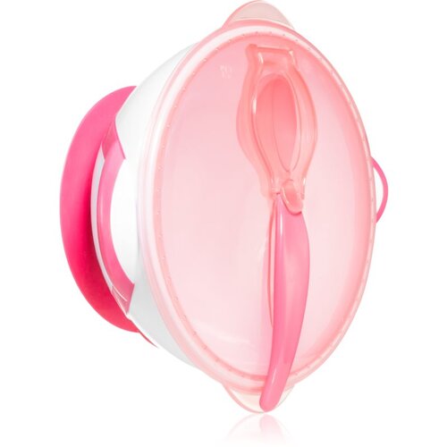 BabyOno be Active Suction Bowl with Spoon komplet pribora za jelo za djecu Pink 6 m+ 2 kom Cijene