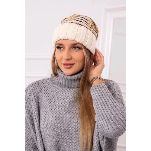 Kesi marka niezdefiniowana Women&amp;#039;s cap Feba K330 ecru+beige Slike