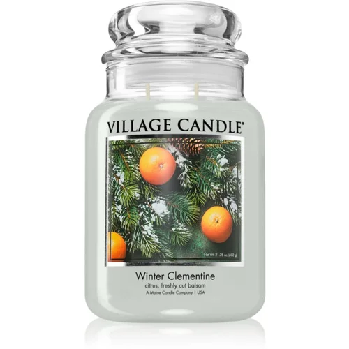 Village Candle Winter Clementine dišeča sveča 602 g