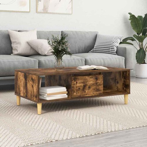  Kava Stol Dimljeni hrast 102 x 55 x 35 cm Konstruirano drvo Cijene