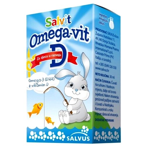Salvit kompleks za odojčad i decu sa omega 3 masnim kiselinama i vitaminom d 15 ml 108255 Cene