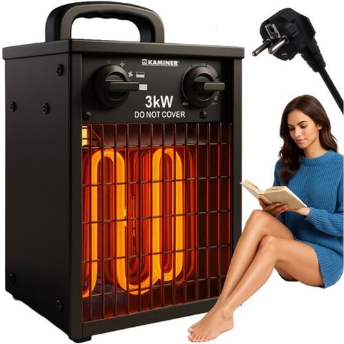 Kaminer električna grijalica s ventilatorom 3000 W, IPX4 Cijene