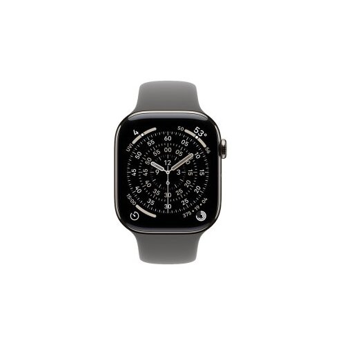 Apple watch S11 cellular 42mm natural titanium case with stone grey sport band - m/l (mf8n4rk/a) Cene