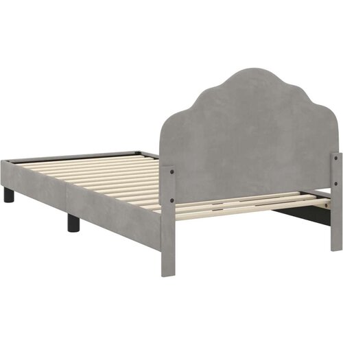  Krevet za djecu s uzglavljem Svijetlo siva 80 x 200 cm Bar&amp;scaron;un Slike