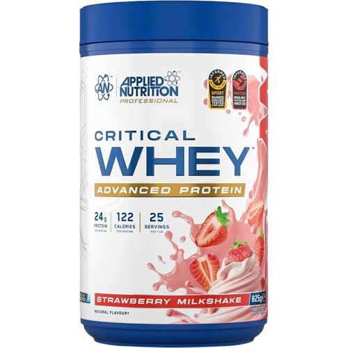 Applied Nutrition Critical Whey 825g jagoda milk&amp;scaron;ejk Slike