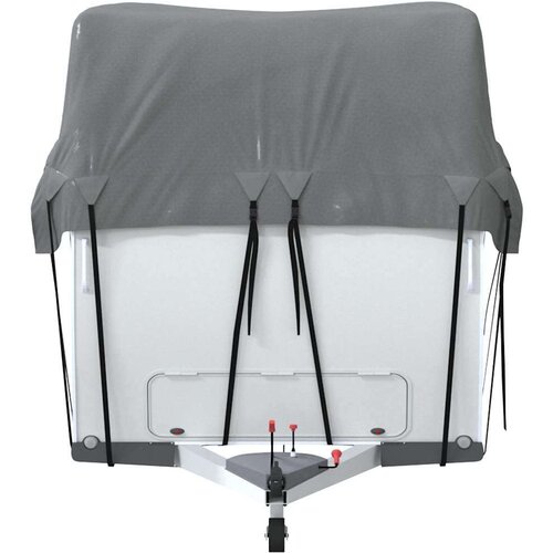 VidaXL Krovni pokrivač karavana sivi 800x300 cm netkana tkanina Slike