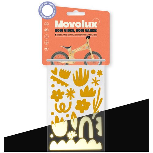 Movolux visoko odsevne nalepke Doodle Shine, rumene Cene