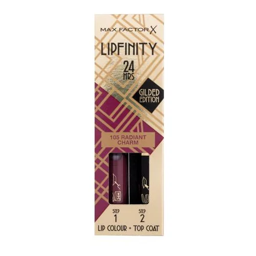 Max Factor Lipfinity 24HRS Lip Colour dolgoobstojna šminka z balzamom 4.2 g Odtenek 105 radiant charm