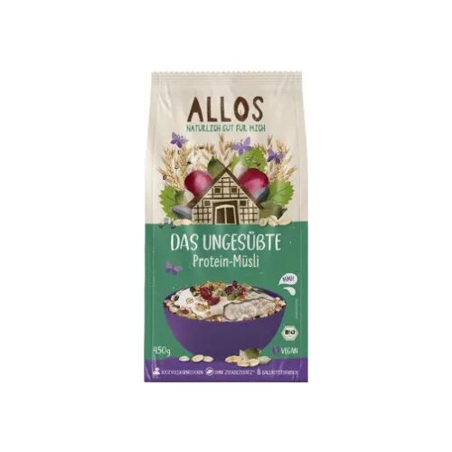 Allos Bio nesladkani muesli - proteini Cene