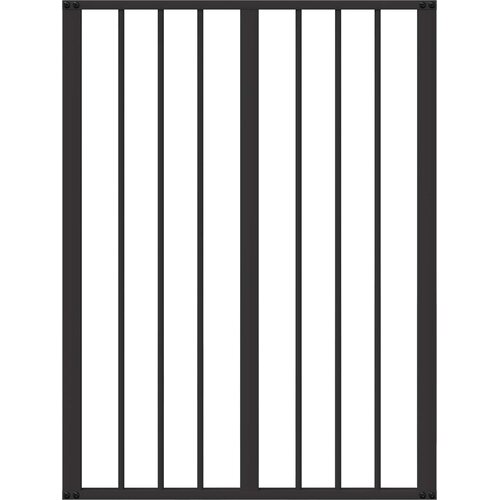  Vrata za pse 4 pcs Crna 60 x 80 cm Cinkani čelik Slike