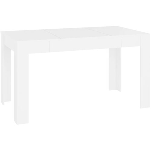 Maison Chic Jedilna miza - Kuhinjska miza - Jedilni stol bela 140x74,5x76 cm inženirski les, (21714900) Slike