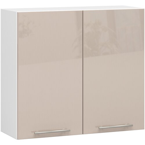 AKORD VISIČNI KUHINJSKI KABINET OLIVIA V 80cm BELO-KAPUČINO S SREBRNIM LESKOM H720, (21713703) Cene