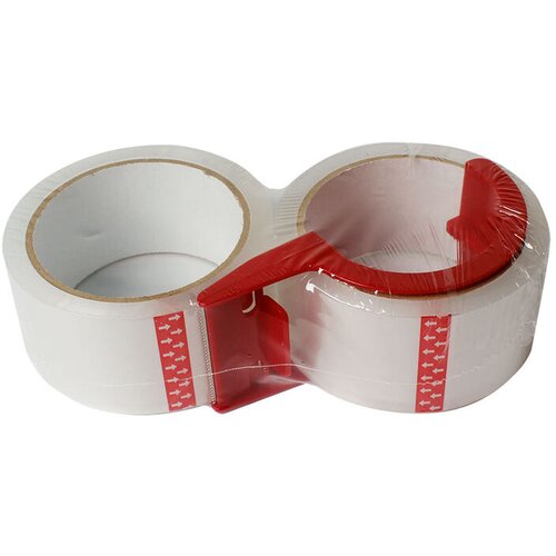 Womax Lepljiva traka sa dispanzerom, 48mm x 50m, 2 komada, Crna Slike