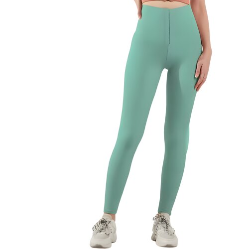  Legice z visokim pasom na zapenjanje - Zelena / XXXL KP30288 Cene