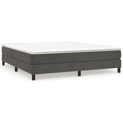 Maison Chic Box spring postelja - Vzmetna postelja z vzmetnico temno siva 180x200 cm žamet SL19074, (21894269) Cene