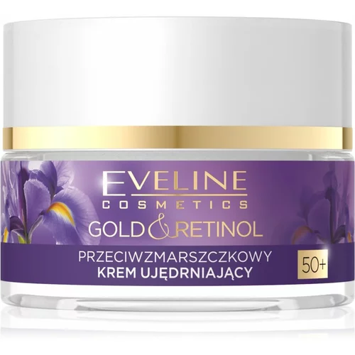 Eveline Cosmetics Gold & Retinol učvrstitvena krema proti gubam 50+ 50 ml