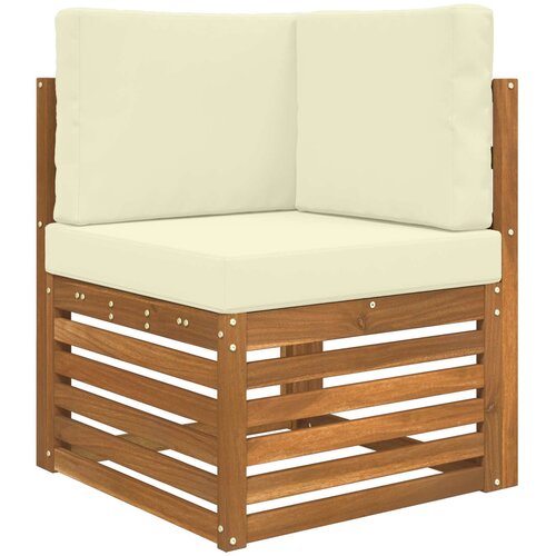  Set vanjskih sofa 6 kom. Prirodna i krem Smeđa 245 x 126,5 x 73 cm Slike