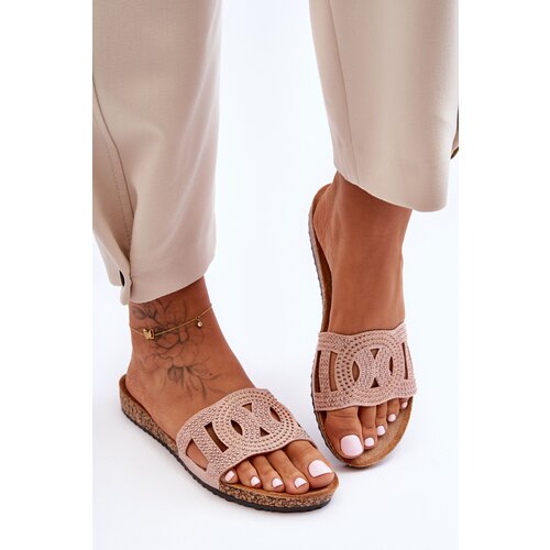 Boto Women's Studded Slippers Pink Evelins Cene
