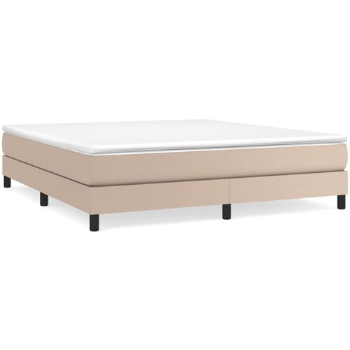 Maison Chic Box spring postelja - Vzmetna postelja z vzmetnico kapučino 180x200cm umetno usnje SL8515, (21886316) Cene