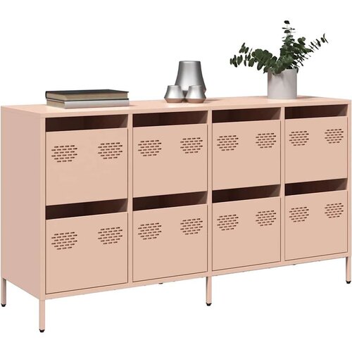 vidaXL Komoda roza 135x39x73,5 cm hladno valjano jeklo Cene
