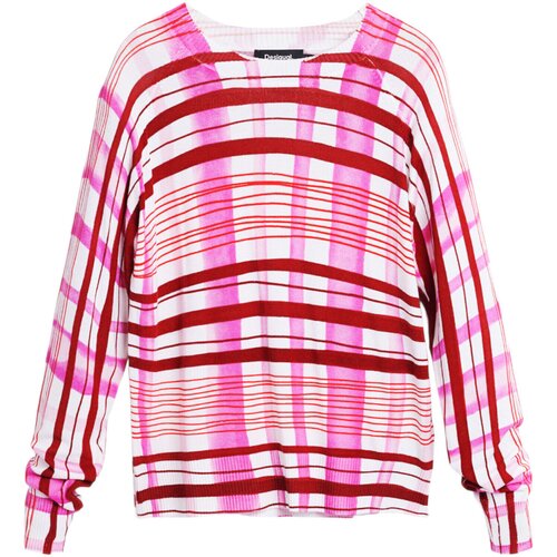 Desigual Puloverji JERS_NORUEGA 25WWJF41 Rožnata Slike