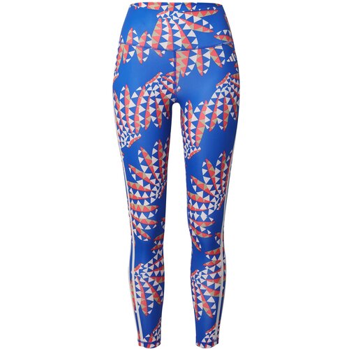 Adidas Športne hlače 'Farm Rio' kobalt modra / greige / oranžna / bela Cene