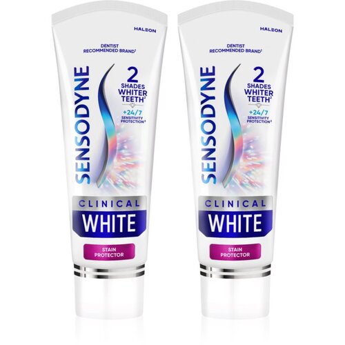 Sensodyne Clinical White Stain Protector zobna pasta za beljenje zob 2x75 ml Cene