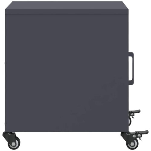  Noćni ormarići 2 kom antracit 36x39x43,5 cm čelični Slike
