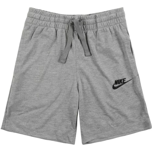 Nike Sportswear Hlače siva / črna