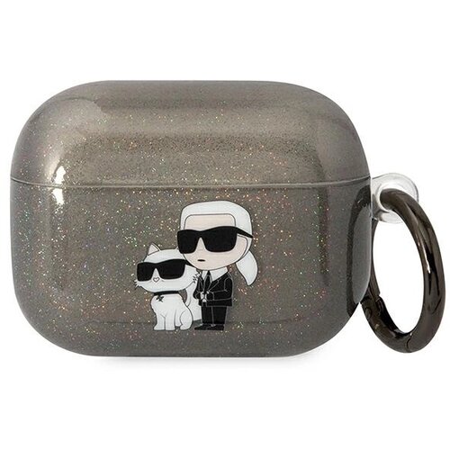 Karl Lagerfeld OVITEK Z BLEŠČICAMI KARL&CHOUPETTE ZA AIRPODS PRO ČRN, (22006183) Cene