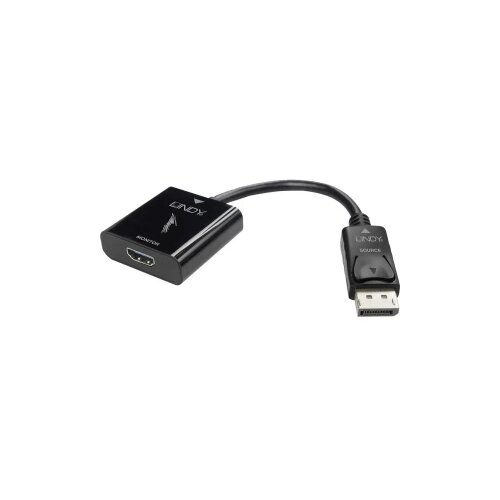 Lindy 41068 4K adapterski kabel [1x muški konektor DisplayPort - 1x ženski konektor HDMI] crna 15.00 cm Cijene