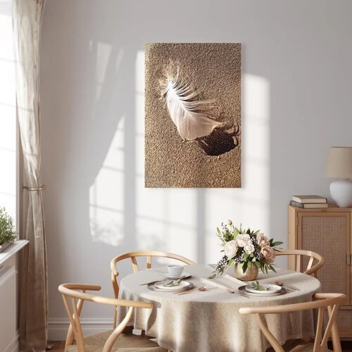  Slika - Feather on the Sand (1 Part) Vertical 40x60 Slike