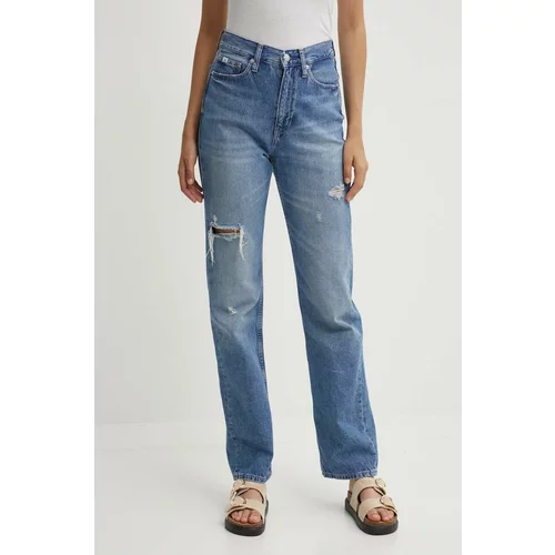 Calvin Klein Jeans Traperice za žene, visoki struk, J20J223888