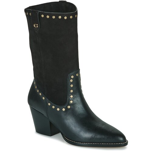 Coach Mestni škornji PHEOBE LEATHER BOOTIE Črna Cene
