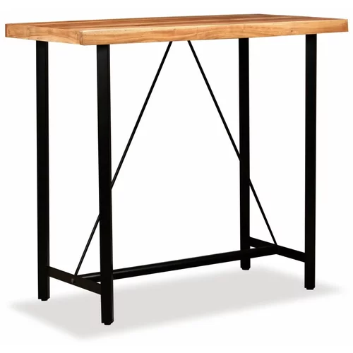 vidaXL Barska miza trden akacijev les 120x60x107 cm
