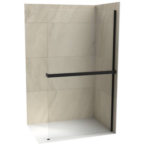 Copen walk-in paravan monte superiore, 800 x 2000 mm, providno staklo 8 mm, crni ram Cene