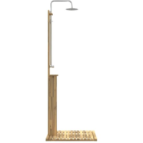  Vanjski tu&scaron; 217 cm Masivno drvo akacije i nehrđajući čelik - Bijela 75 x 74 x 217 cm Cijene