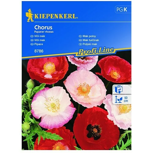 KIEPENKERL Sjeme cvijeća Mak turčinak Chorus (Papaver rhoeas, Raznobojno)