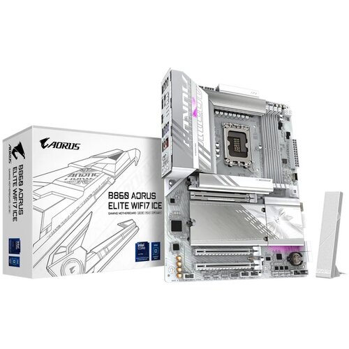 Gigabyte B860 A ELITE WF7 ICE motherboard socket AM5 Slike