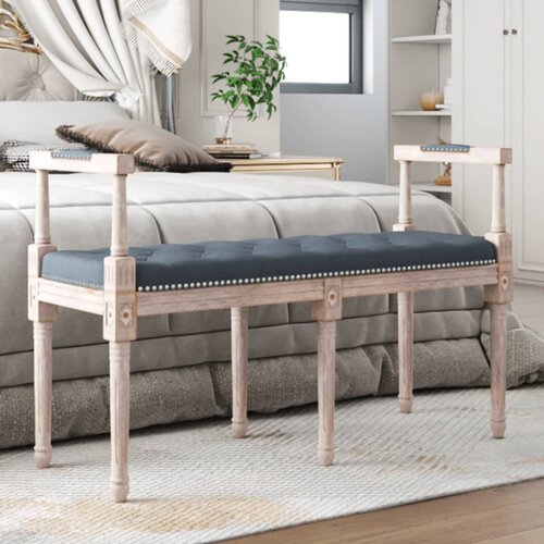 vidaXL Klop temno siva 110x40x70 cm žamet Cene