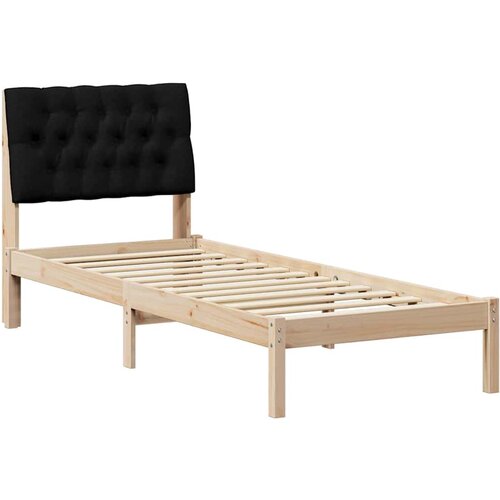 vidaXL Posteljni okvir z oblazinjenim vzglavjem Rjava 75 x 190 cm, (5000084072) Cene