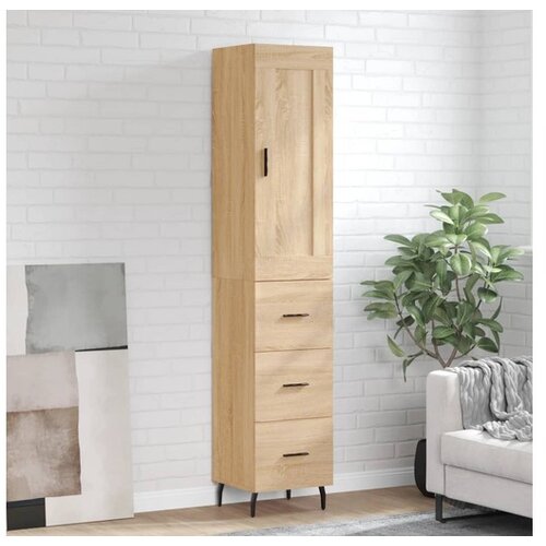 vidaXL Visoka komoda hrasta sonome 34 5x34x180cm od konstruiranog drva Cijene
