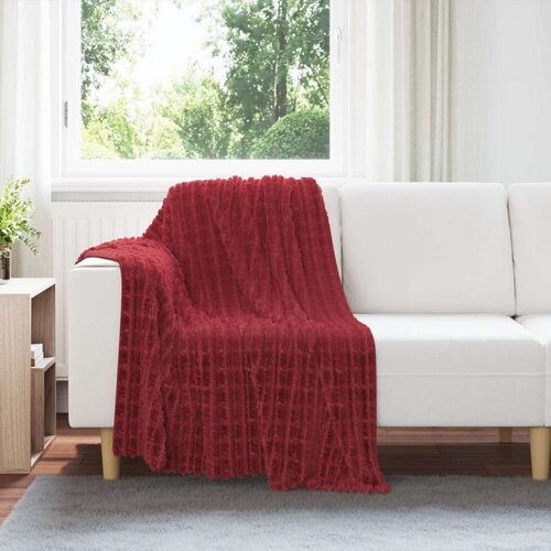  Pokrivači za bacanje 6 pcs Bordeaux Crvena 150 x 130 cm Runo Cijene